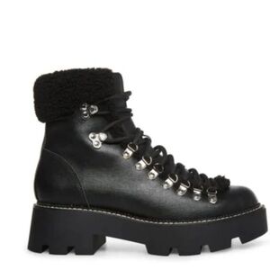 Cool Planet Steve Madden Cyclonee Black Hiker Ankle Boot